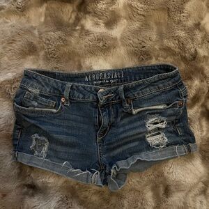 Aeropostale womens y2k mini low rise short shorts